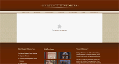 Desktop Screenshot of heritagehistories.com