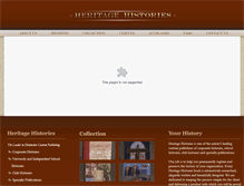 Tablet Screenshot of heritagehistories.com